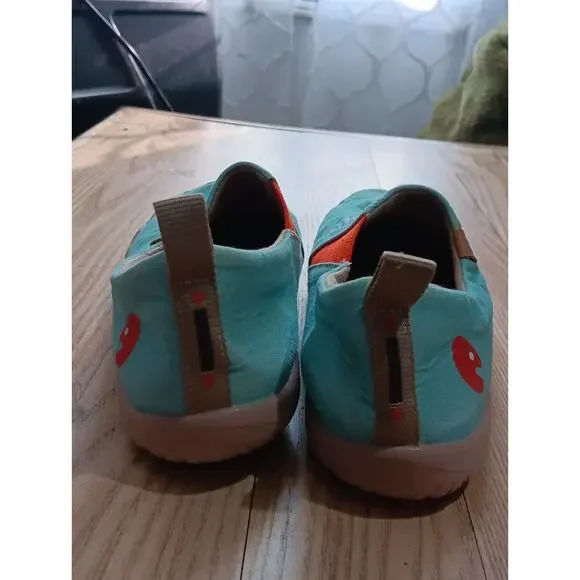 RARE Cinderella Women's Casual Slip-On Shoes - Teal and Orange - Picture 4 of 12